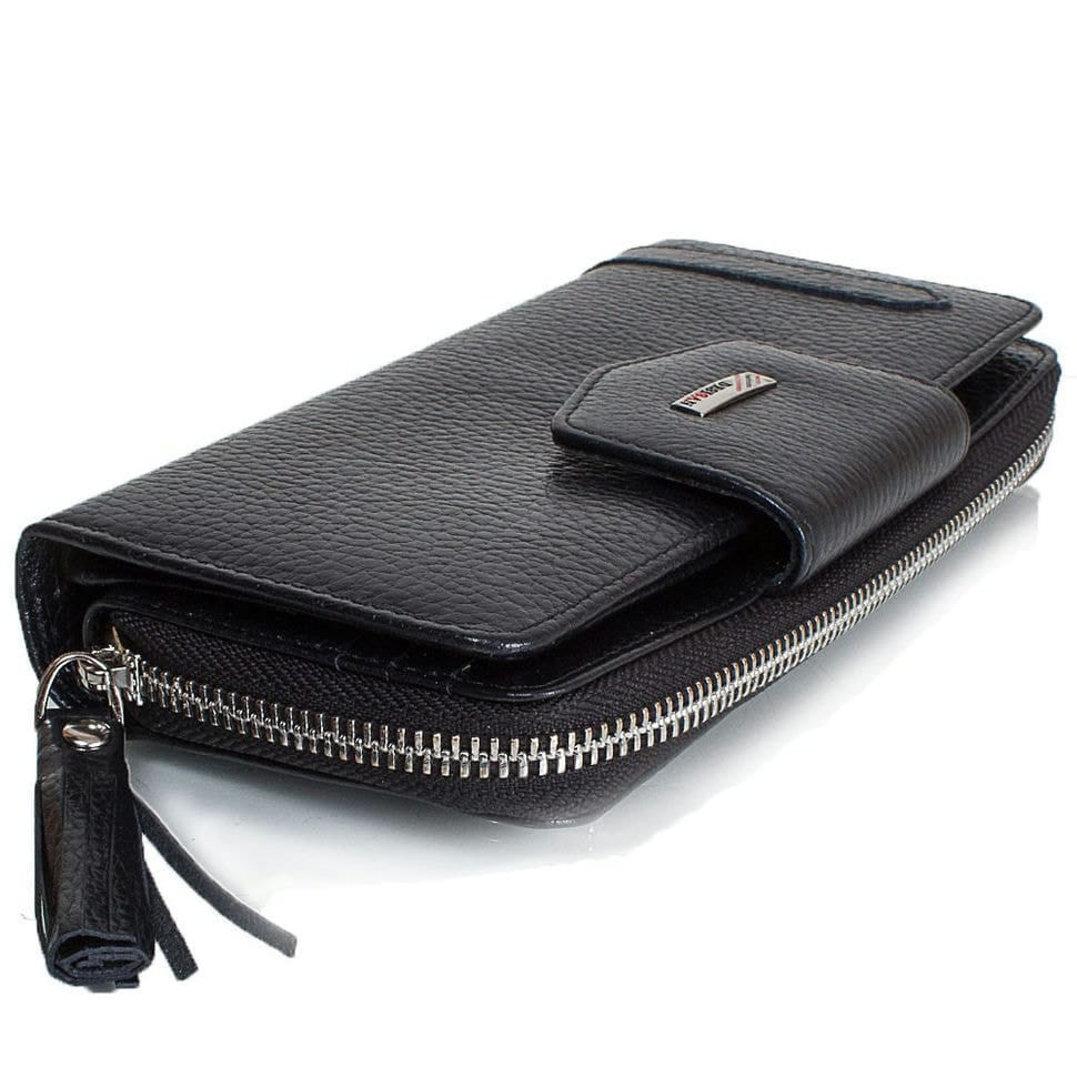 Гаманець жіночий шкіряний Desisan 731-1 чорний флотар