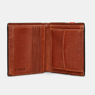 Mens wallet Yoshi Y2035E 17 8 Elastic (Brown)
