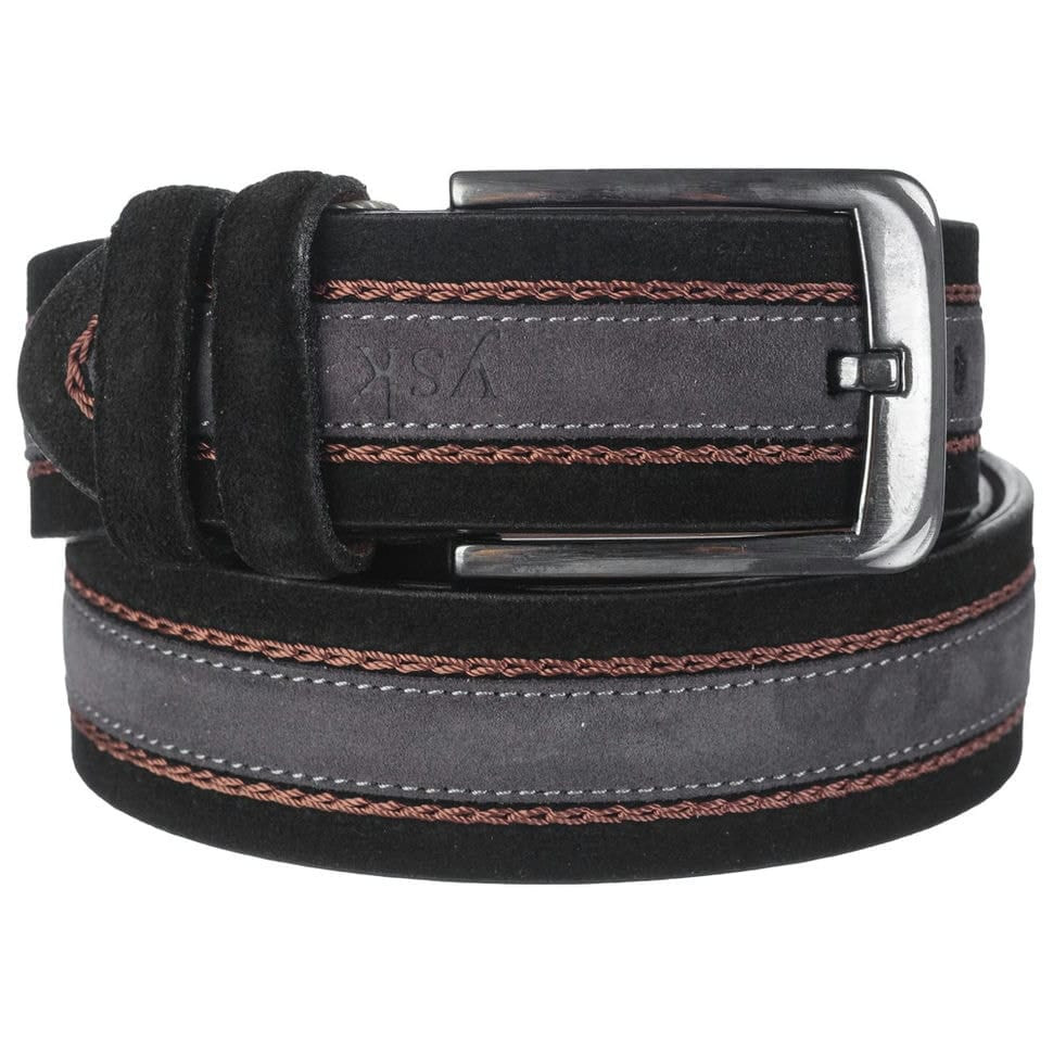 Шкіряний ремень YSK класичний 4036-1 чорний