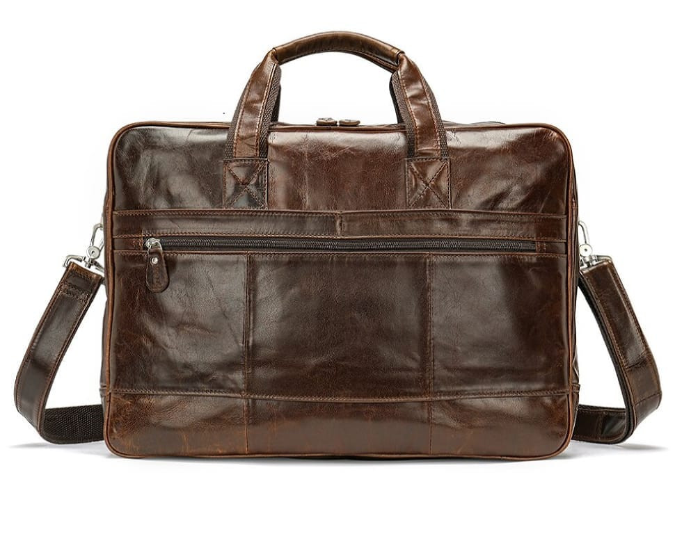 Large men's bag with two compartments Bexhill Bx7320 coffee