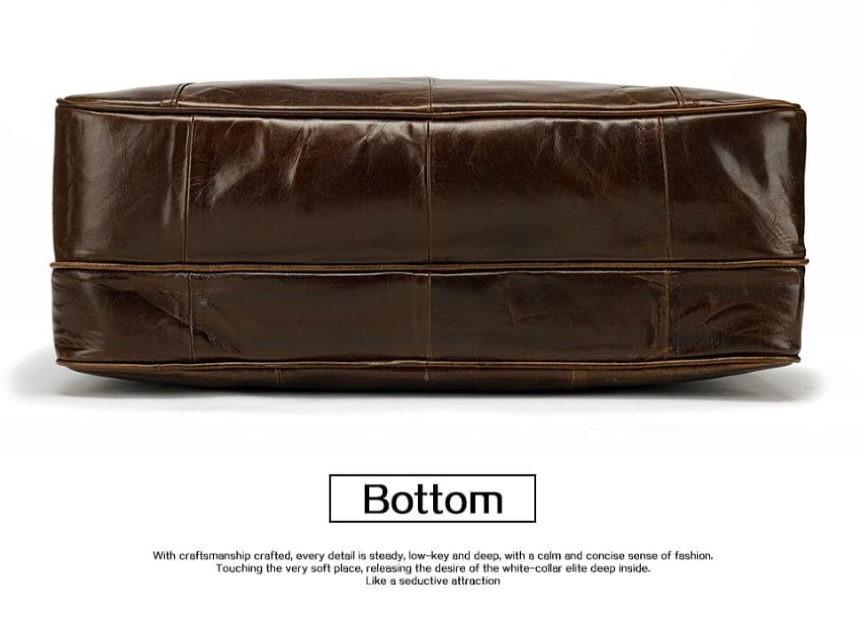 Large men's bag with two compartments Bexhill Bx7320 coffee