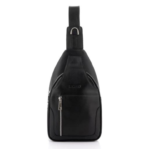 Чоловічий шкіряний слінг із трьома відділеннями Newery N9016GA