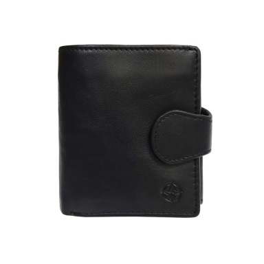 Leather wallet Cortina 5037 nero black