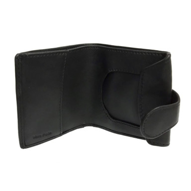 Leather wallet Cortina 5037 nero black