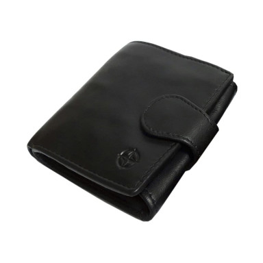 Leather wallet Cortina 5037 nero black