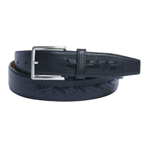 Шкіряний ремень 0820 nero чорний TONY PEROTTI