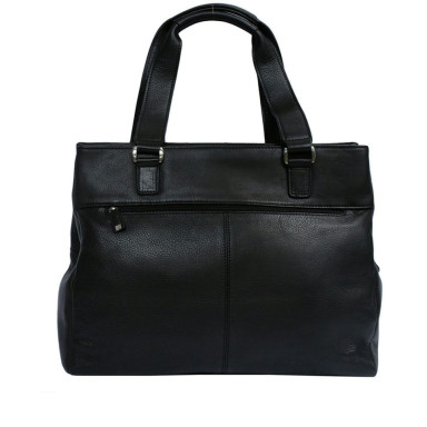 Leather bag Contatto 9716 nero black