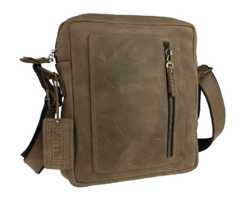 Сумка чоловіча шкіряна на плече SULLIVAN 354104(27) оливкова