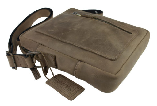 Сумка чоловіча шкіряна на плече SULLIVAN 354104(27) оливкова