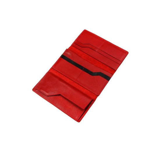 Портмоне жіноче Grande Pelle 533660 мм глянсова шкіра червона