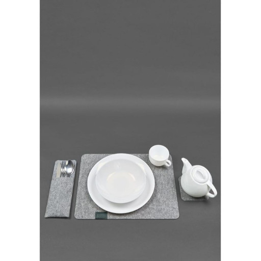 Набір для сервірування столу на 1 персону зелений