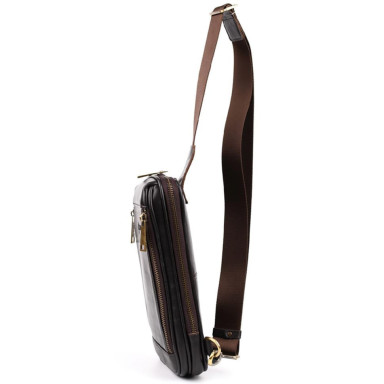 Mens business sling bag, business style TARWA GC-1536-4lx brown