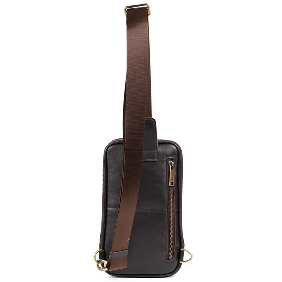 Mens business sling bag, business style TARWA GC-1536-4lx brown