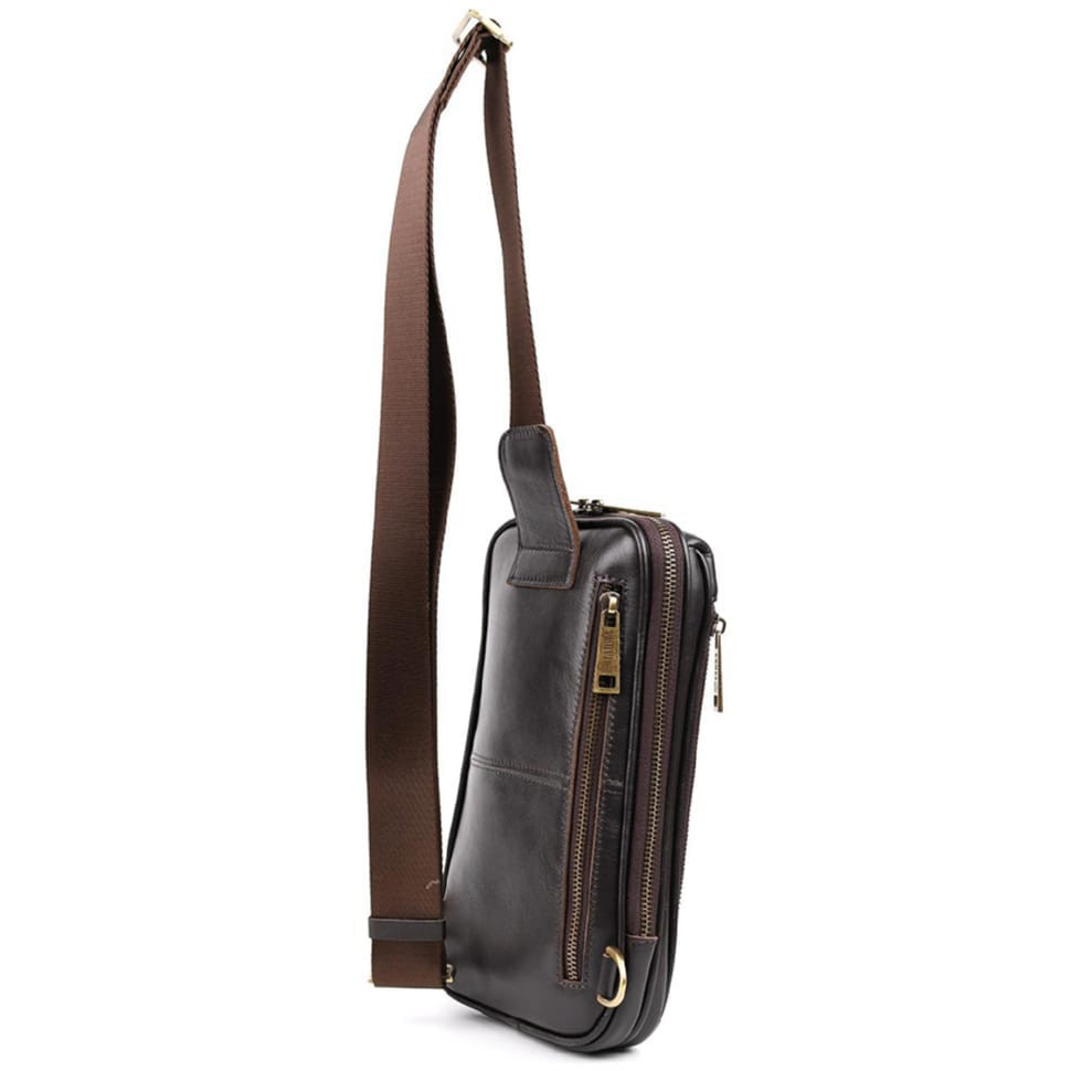 Mens business sling bag, business style TARWA GC-1536-4lx brown