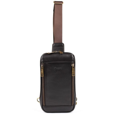 Mens business sling bag, business style TARWA GC-1536-4lx brown