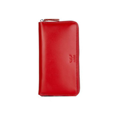 Шкіряне портмоне Keeper zip червоний