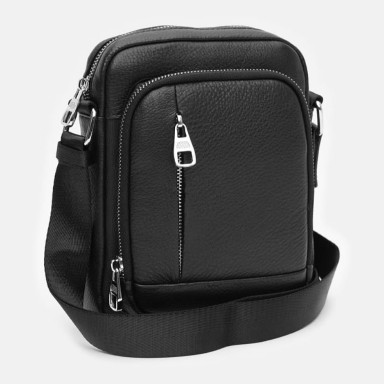 Мужская кожаная сумка Ricco Grande K13021-1bl-black