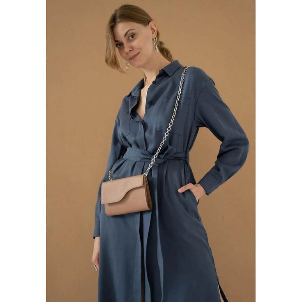 Жіноча шкіряна сумка Luna карамель краст