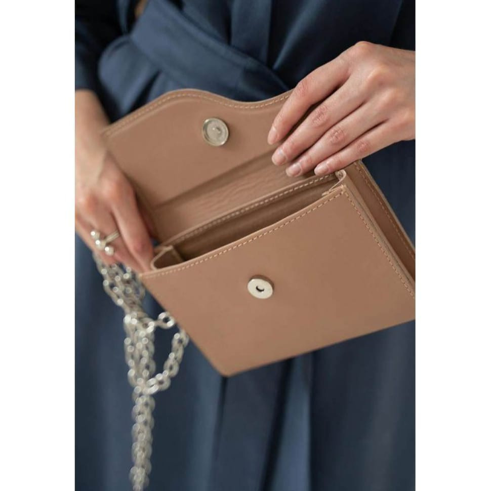 Жіноча шкіряна сумка Luna карамель краст