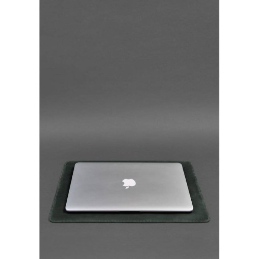 Настільний набір із натуральної шкіри 1.0 зелений Crazy Horse