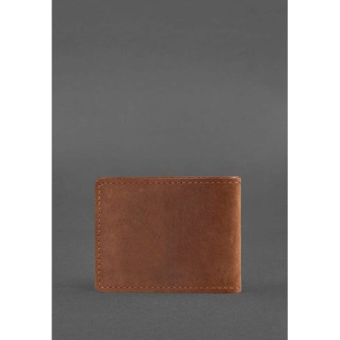 Leather cover for the ID of the State Tax Service light brown Crazy Horse