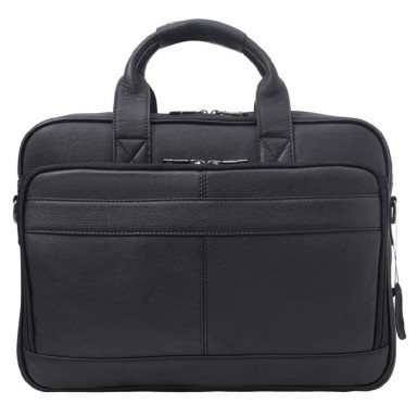 М'який портфель шкіряний BUFFALO BAGS M8841A чорний