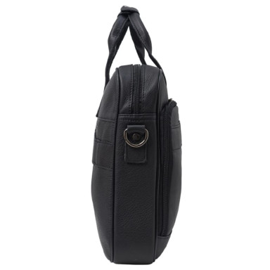 М'який портфель шкіряний BUFFALO BAGS M8841A чорний