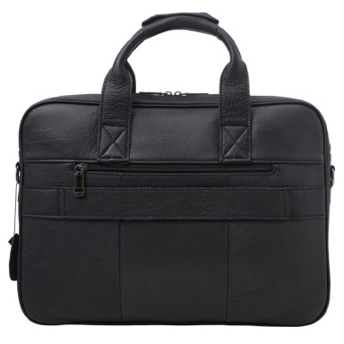 М'який портфель шкіряний BUFFALO BAGS M8841A чорний