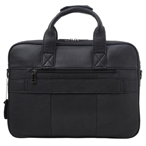 М'який портфель шкіряний BUFFALO BAGS M8841A чорний