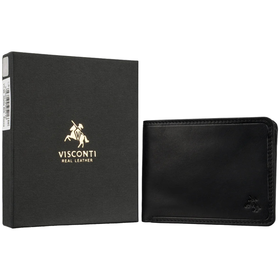 Гаманець чоловічий Visconti VT94 Rocco (Matte Black)