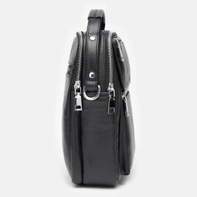 Мужская кожаная сумка Ricco Grande K16353-black