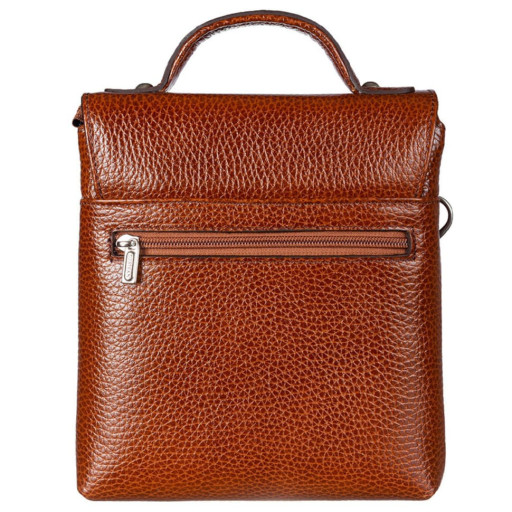 Барсетка м'яка шкіряна DESISAN 1340-015 рудий флотар