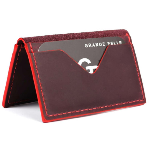 Кард-кейс Grande Pelle CardCase Cartolina 303161 бордо