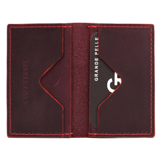 Кард-кейс Grande Pelle CardCase Cartolina 303161 бордо