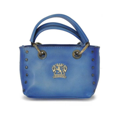 Pratesi BSB158 - Bagnone Lady Bag in cow leather Radica Sky Blue