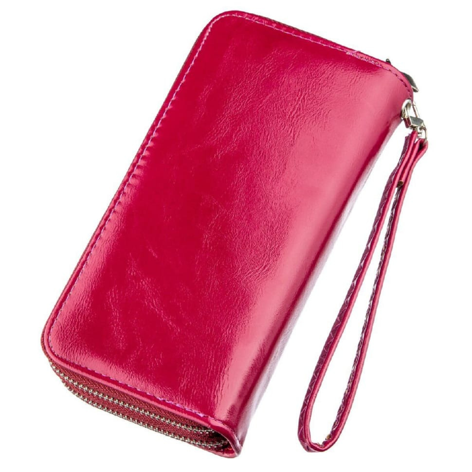 Шкіряний жіночий гаманець на блискавці GRANDE PELLE 11562 Чорний