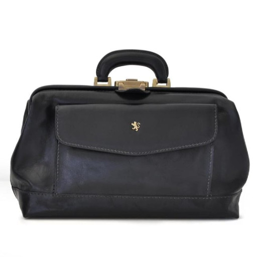 Pratesi BNE562 - Doctor Bag in cow leather Bruce Black