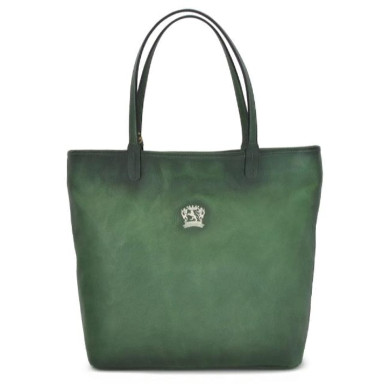 Pratesi BEM461 - Monterchi Tote Bag in cowhide leather Bruce Emerald