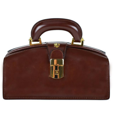 Pratesi RCF120/N - Lady Brunelleschi Bag in cow leather Radica Coffee