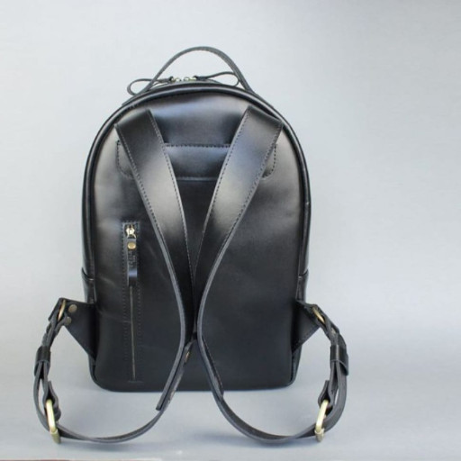 Шкіряний рюкзак Groove M чорний