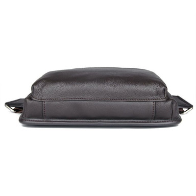 Waist bag brown genuine calfskin 3016Q