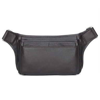 Waist bag brown genuine calfskin 3016Q