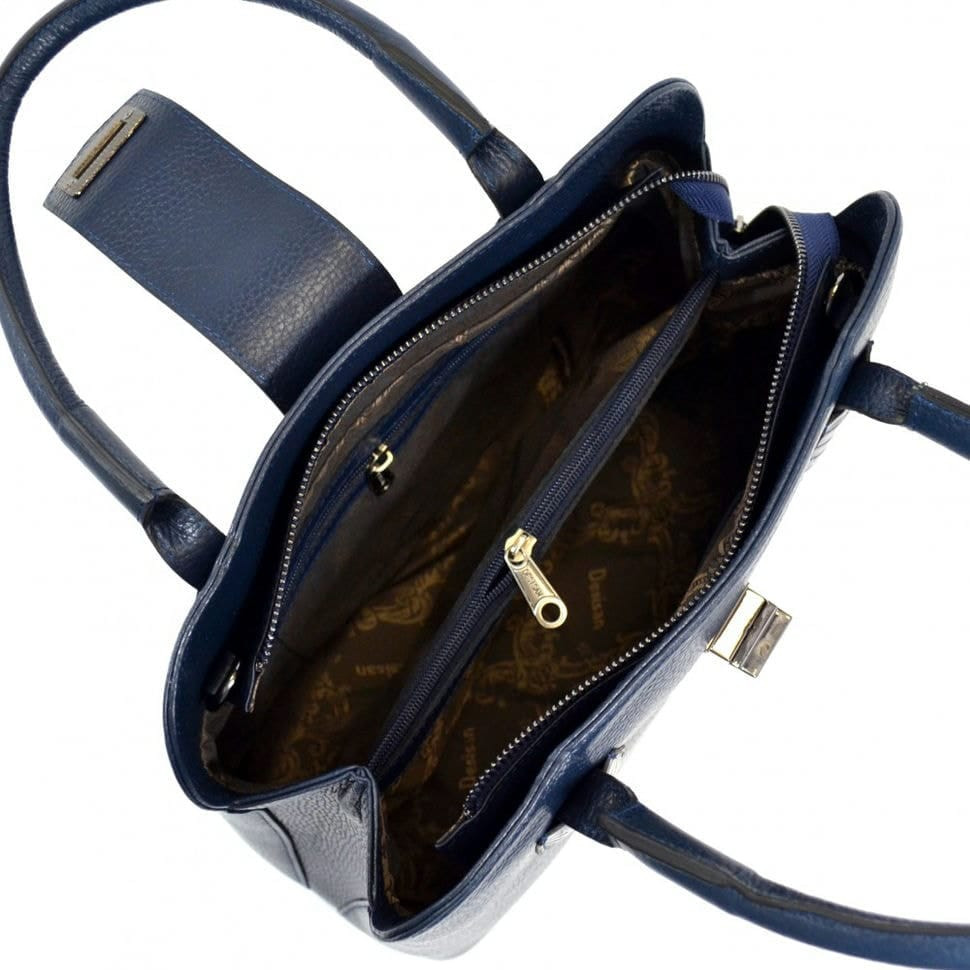 Сумка жіноча шкіряна Desisan 571-315 синій флотар