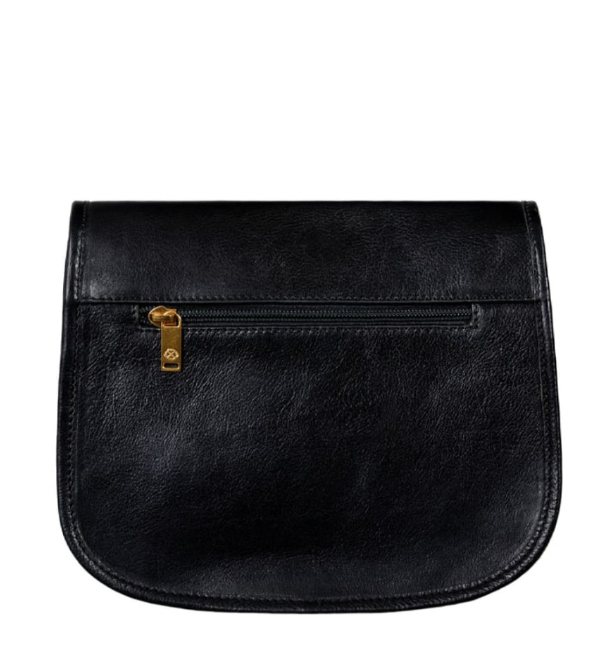 Женская кожаная сумка-седло - Women In Love - Черный цвет - Time Resistance 5244901