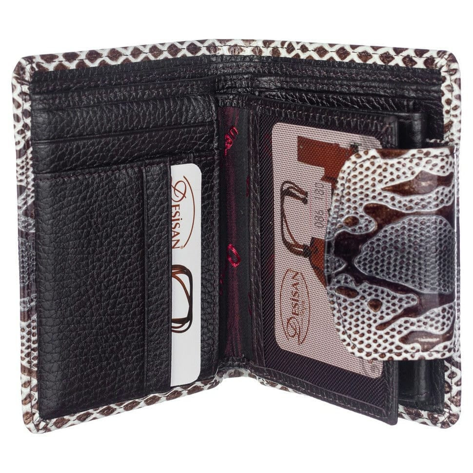 Гаманець жіночий шкіряний Desisan 086-180 бежевий візерунок