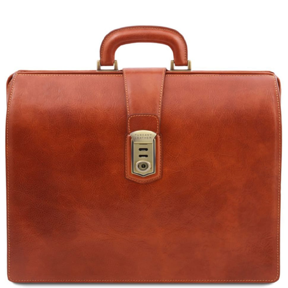 Canova - Шкіряна сумка саквояж на три відділення Tuscany TL141826 