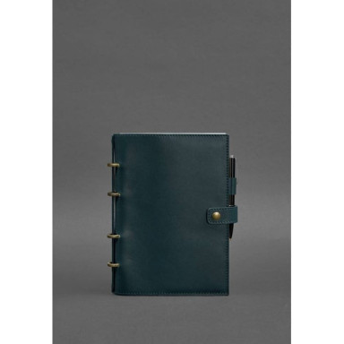 Leather notepad with dated block (Softbook) 9.1 green