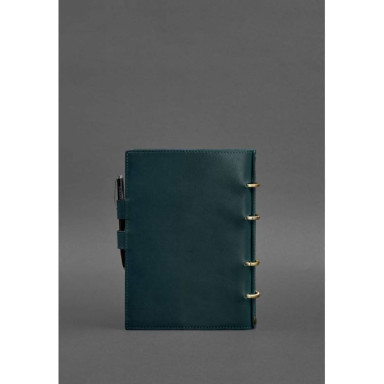 Leather notepad with dated block (Softbook) 9.1 green