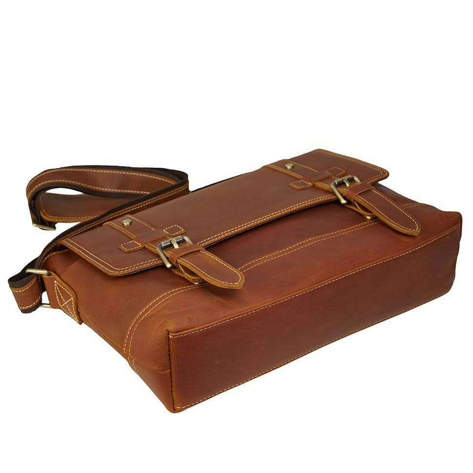 М'який портфель шкіряний BUFFALO BAGS M7379C коричневий