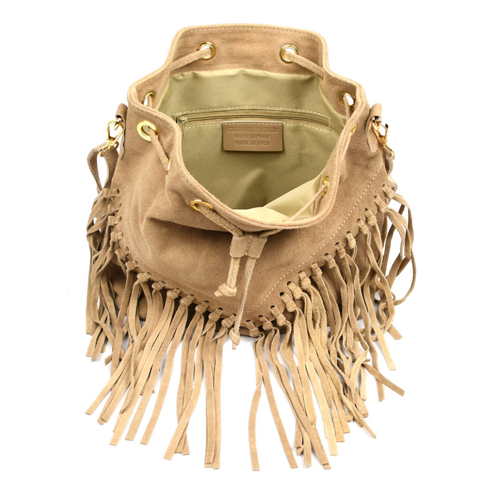 Женская замшевая сумка на плечо Firenze (Италия) fz189611 кофейная